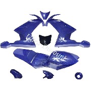 Verkleidung Kohlenfaser, blau, Sonderausgabe fr pocket bike MT4