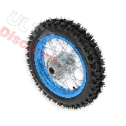 Rad hinten 12'', Hellblau (Spikes 12 mm) fr dirt bike AGB27