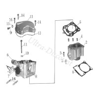 1-st-9e halterungsschraube kipphebelabdeckung fur quad shineray 250ccm st-9e