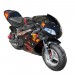 Pocket Bike 49cc schwarz mit Frontoptik