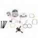 Kit 53 ccm 4 Schleusen + Kurbelwelle Racing Achse 10 mm (Typ B alu)