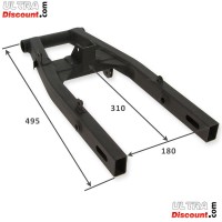 61100-18h40-bis schwingarm +3cm scheibenbremse fur pbr 50 ccm bis 125 ccm (schwarz)