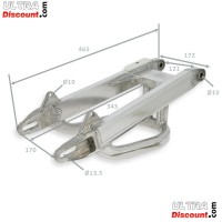 61100-m1c43-bis schwingarm aluminium tuning fur monkey-gorilla (verstarkt, +16cm)