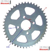 couronne-46-dents-pas-428-ultra-1287bis kettenkranz fur quad shineray 200st-9 (46 z)