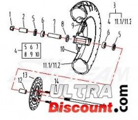 emini12a distanzstuck fur radachse fur skyteam e-mini - links