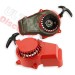 * Seilzugstarter mini moto + Aluritzel fr Pocket Bike Supermotard - Rot