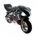 Pocket Bike 49cc schwarz mit Frontoptik