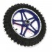 * Komplettes Hinterrad blau fr Pocket bike cross (10'', Typ 1)
