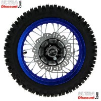 roue-arriere-12-complete-bleue-pour-dirt-bike-agb27-ultra-1382bis rad hinten 12, blau, (spikes 12 mm) fur dirt bike agb27