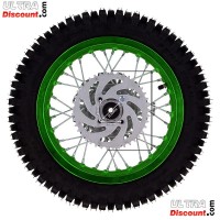 roue-arriere-12-complete-verte-pour-dirt-bike-agb27-ultra-1420bis2 * rad hinten 12, grun, (spikes 12 mm) fur dirt bike agb27