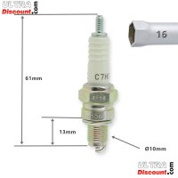 ultra-1125-bis zundkerze ngk c7hsa fur skooter baotian bt49qt-12