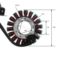 ultra-1262105568_bis stator fur quad shineray 300ccm (xy300ste - xy300st-4e)