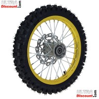 ultra-1350pack-2 rad vorn komplett 14, gold, fur dirt bike agb29