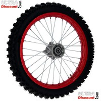ultra-1366-2 rad vorn 17, fur dirt bike agb 30 - rot