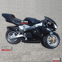 ultra-1531930974 pocket bike 49cc schwarz mit frontoptik