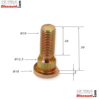 ultra-1544-2-bis 16 x radbolzen fur quad 200cc