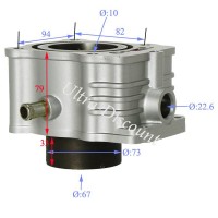 ultra-1764-bis * zylinder quad shineray 250 ccm st-9e (typ 167mm)