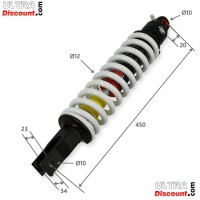 ultra-988-bis3 stodampfer hinten dirt bike (modell 7) 450 mm