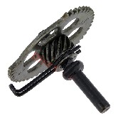 Kickstarterwelle mit Ritzel f�r chinesische GY6 125cc-150cc Roller