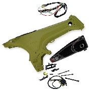 * Rahmen f�r Dax Skyteam Verwandlung 2,5l in 5,5l (MATT ROT)