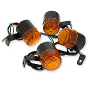 4 x Blinker hinten - vorn f�r Chinese Quad (schwarz)
