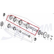 Zwischenwelle f�r Motoren 50-125cc f�r Trex Skyteam