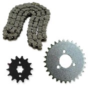 Getriebesatz Kette + Ritzel f�r Skymini monkey ST125-8B/8C