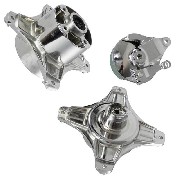 Radnabe Tuning vorn-hinten 10mm f�r Dax 50 ccm bis 125 ccm (Chrom)