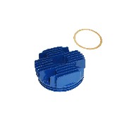Zylinderkopf Racing, blau (Typ A)
