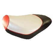 Sitzbank schwartz-rot f�r Jonway Skooter YY50QT-28A