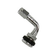Ventil Winkel f�r Schlauchlose Reifen (Chrom)