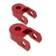 2 Verlängerung für Stoßdämpfer dirt bike (6 cm, rot)