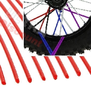 Radspeichen abdeckung fr dirt bike (12 St) - ROT