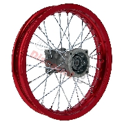 Felge hinten 14', rot, für dirt bike AGB30 (Ø:12mm,Typ 4)