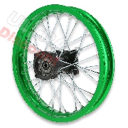 Felge hinten 14', grün, für dirt bike AGB30 (Typ 4)