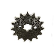 Ritzel, verstrkt, 15 Zhne fr dirt bike 420 :17mm