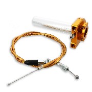 Gasgriff (schnell), gold, Qualitätsprodukt + Kabel