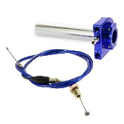 Griff - Gasgriff (schnell), blau, Qualitätsprodukt + Kabel