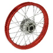 Felge vorn 14'', rot, für dirt bike AGB27 (Typ 1)