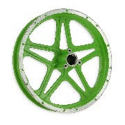 * Felge vorn grün für Pocket bike cross (10'', Typ 1)