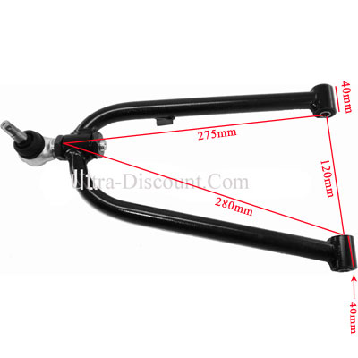 triangle-suspension-superieur-gauche-stiie_bis querlenker oben, links, fur quad 200 ccm stiie (280mm)