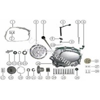 vue-carter-doite-moteur250_bis berholungskit kupplung fur quads shineray 250ccm st-9e - stixe