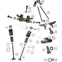 vue-eclatee-soupape-stxe unterlegescheibe fur die achse des nockenritzels quad shineray 250stxe